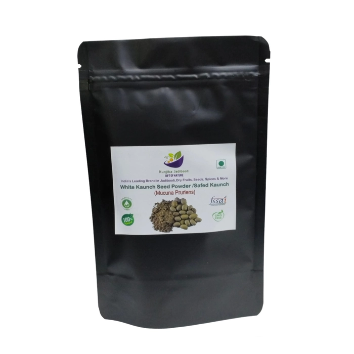 Kunjika Jadibooti White Kaunch Beej Powder Pouch of 100 GM