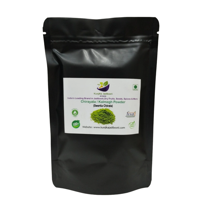 Kunjika Jadibooti Chirayata  Bitterstick  Kalmegh Powder Pouch of 100 GM