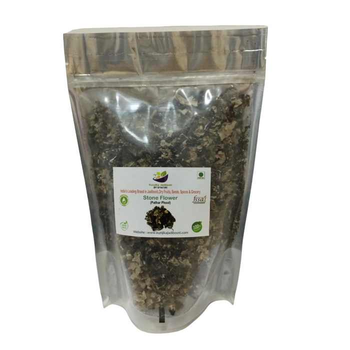Kunjika Jadibooti Black Stone Flower Pouch of 100 GM