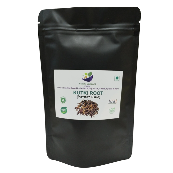 Kunjika Jadibooti Kutki Root  Katuki  katuka  Picrorrhiza Kurrora Dried Root Pouch of 100 GM