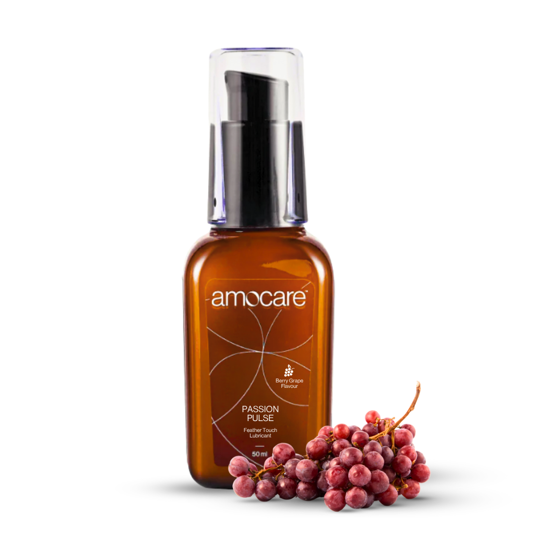 Amocare Feather Touch Waterbased Lubricant Gel for Men and Women Berry Grape Bottle of 50 ML