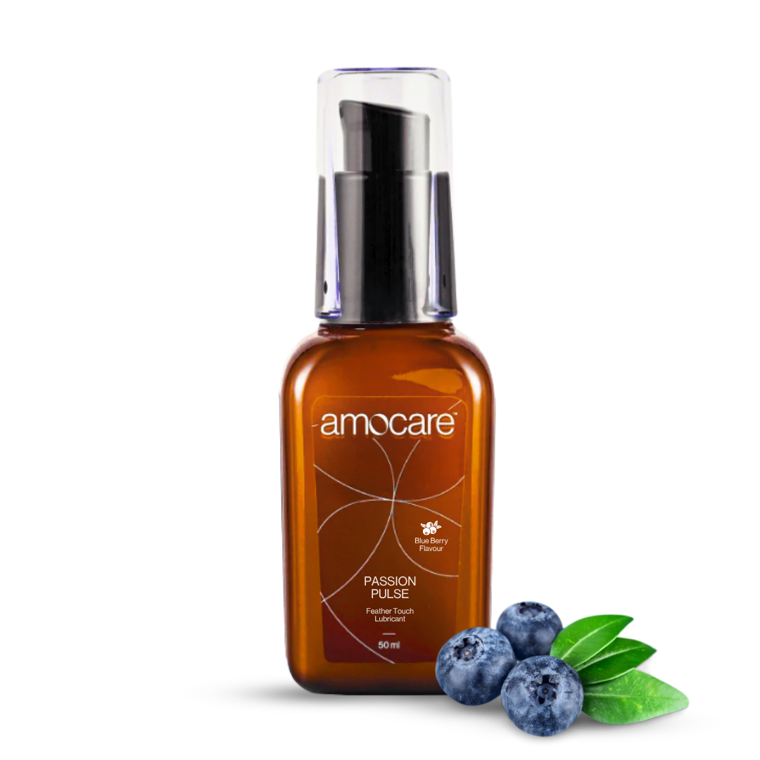 Amocare Feather Touch Waterbased Lubricant Gel for Men and Women BlueBerry Bottle of 50 ML