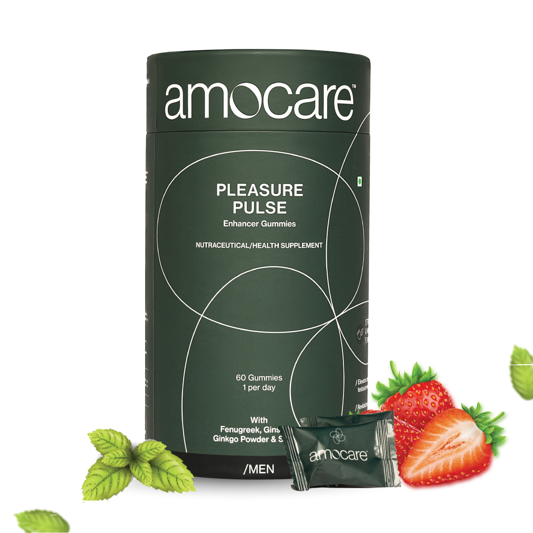 Amocare Energy Gummies for Men 60 Strawberry Bottle of 60 QTY