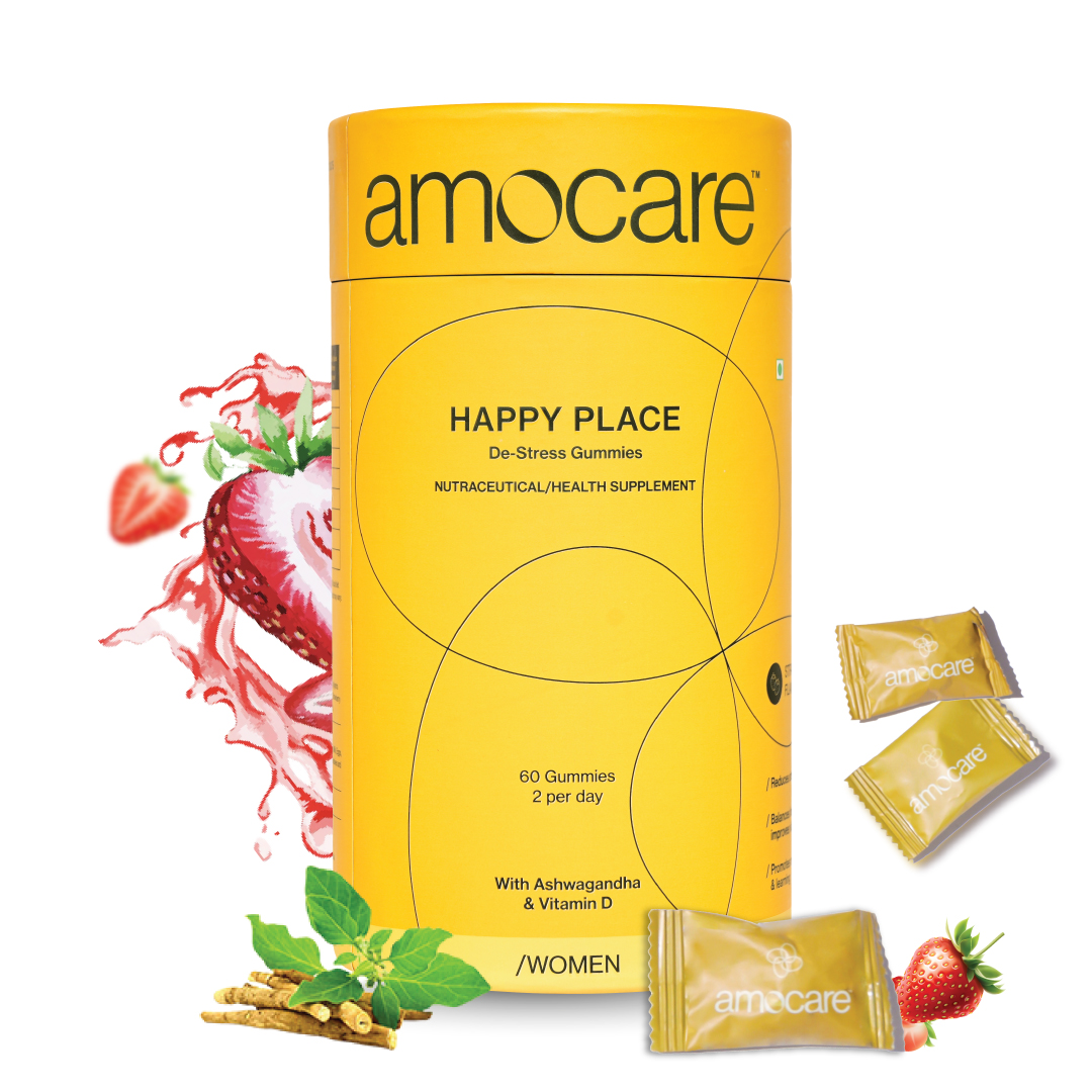Amocare Vitamin D and Ashwagandha Women 60 Jar of 60 QTY