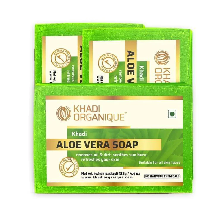 Khadi Organique Aloevera Soap Box of 125 GM