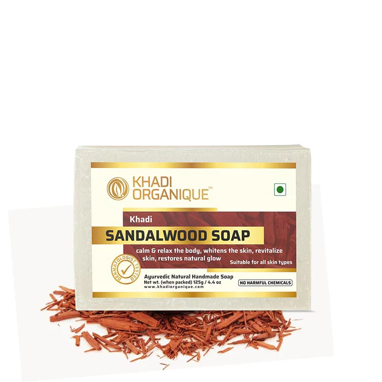 Khadi Organique Sandalwood Soap Box of 125 GM