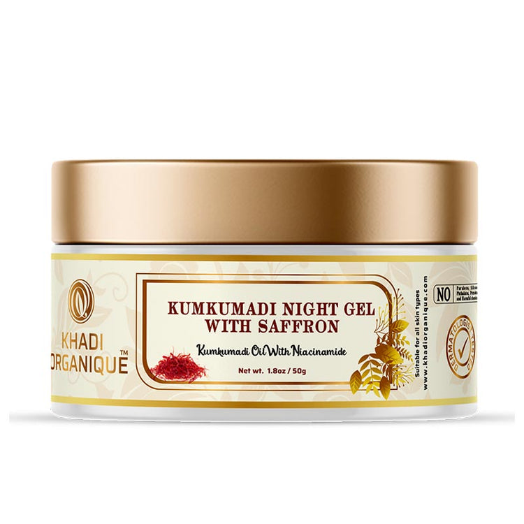 Khadi OrganiqueKUMKUMADI NIGHT GEL WITH SAFFRON Box of 50 GM