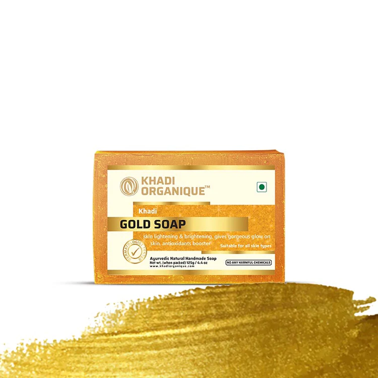 Khadi Organique GOLD SOAP Box of 125 GM