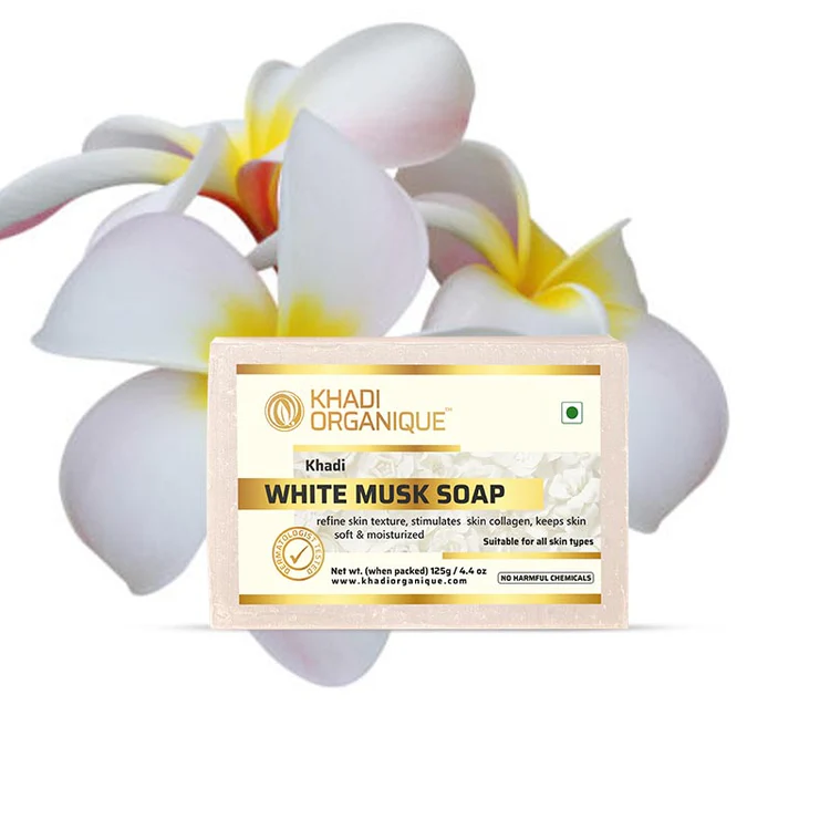 Khadi Organique WHITE MUSK SOAP Box of 125 GM