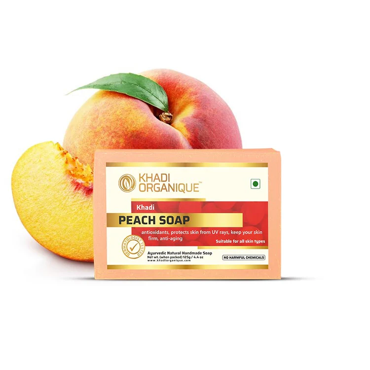 Khadi Organique PEACH SOAP Box of 125 GM