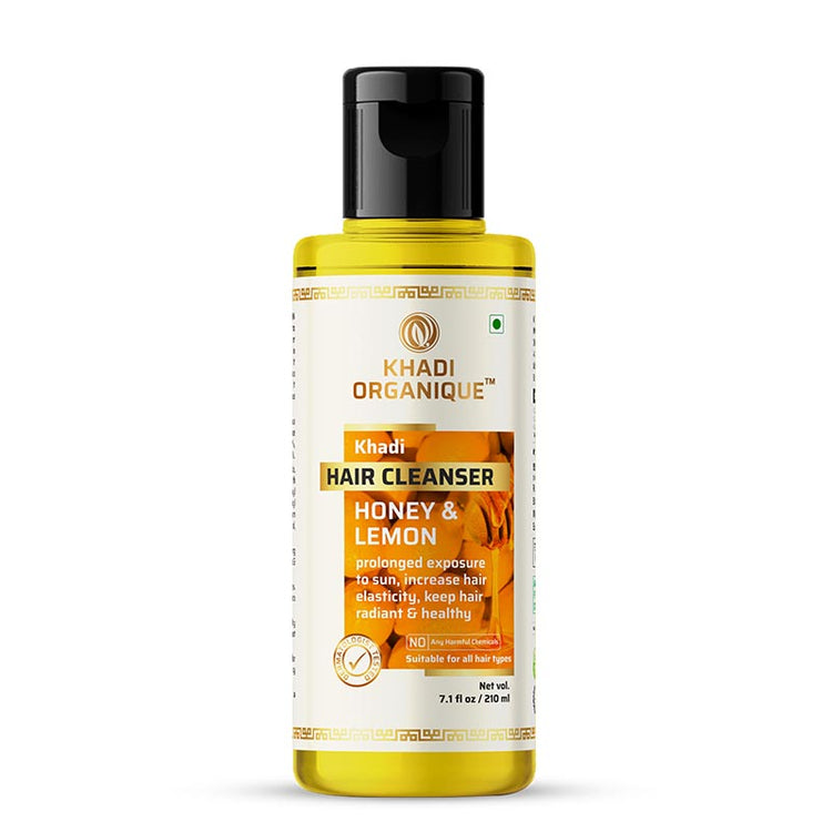Khadi Organique Honey and Lemon Juice Hair Cleanser Bottle of 210 ML