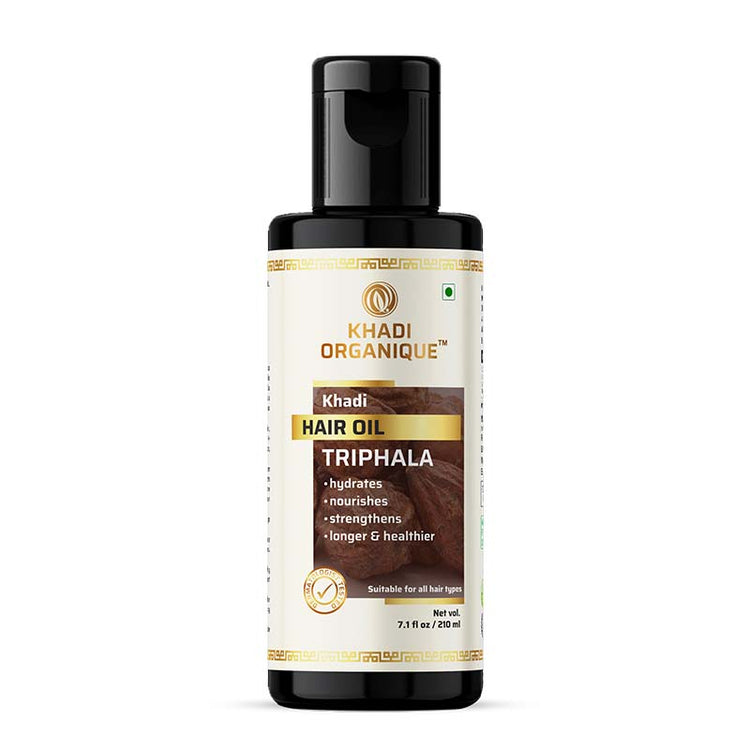 Khadi Organique Trifala Hair Oil Bottle of 210 ML