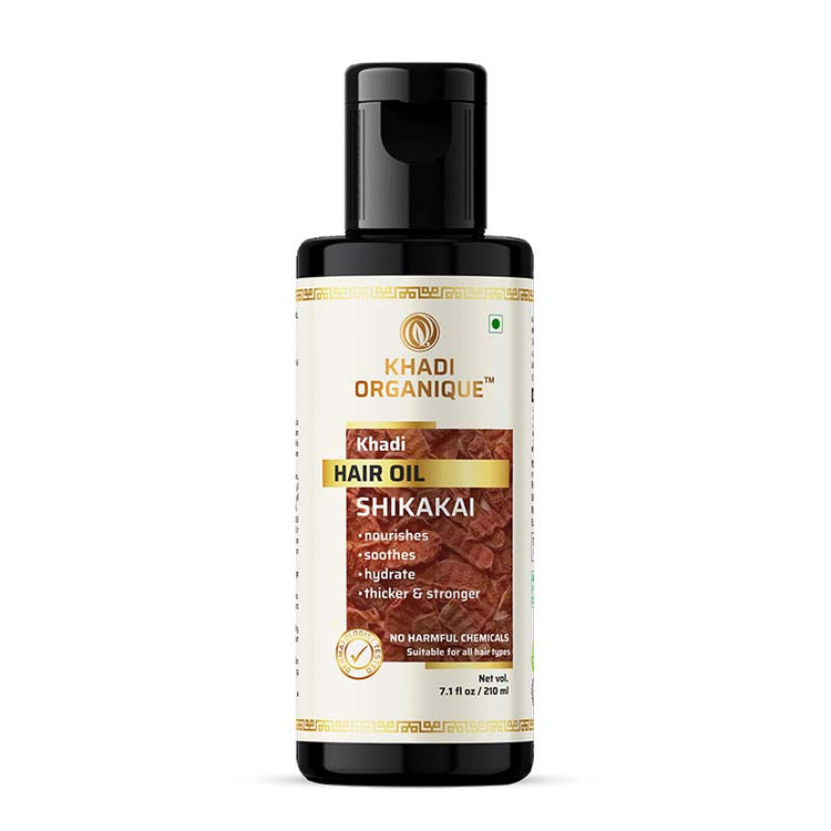 Khadi Organique Shikakai Hair Oil Bottle of 210 ML