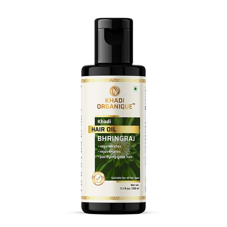 Khadi Organique Bhringraj Hair Oil Bottle of 210 ML