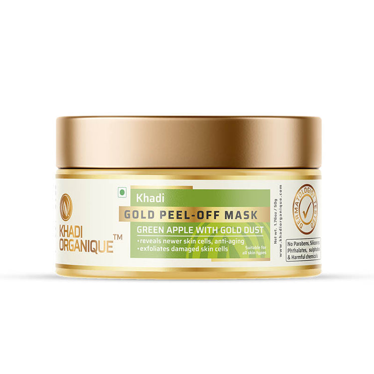 Khadi Organique Gold Peel Off Mask Box of 50 GM
