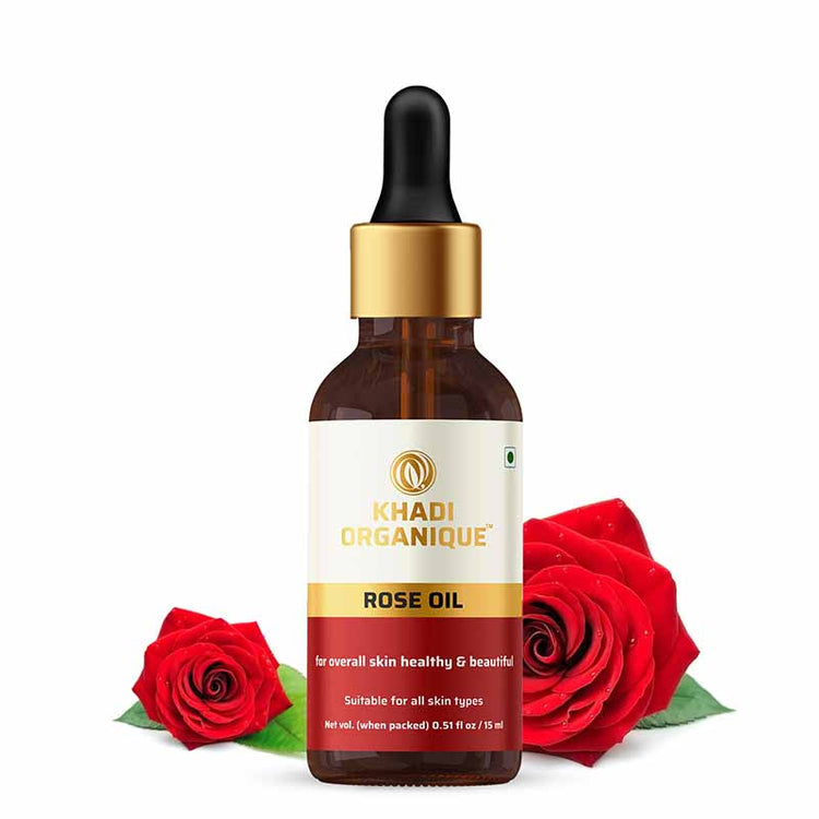 Khadi Organique Rose AROMATIC OIL Bottle of 15 ML