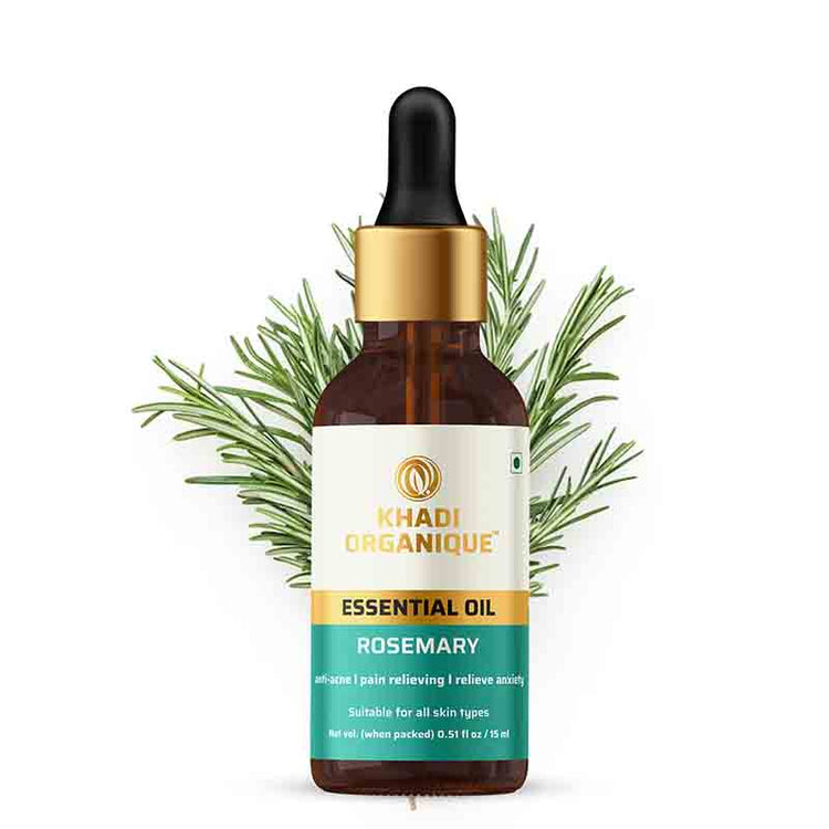 Khadi Organique Rosemerry Essential Oil Bottle of 15 ML