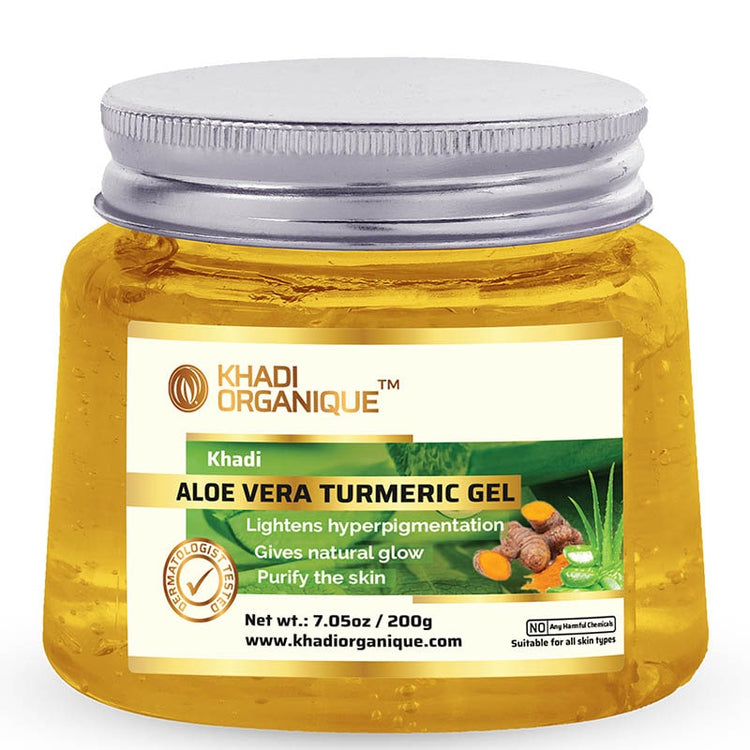Khadi OrganiqueAloe vera turmeric gel Box of 200 GM