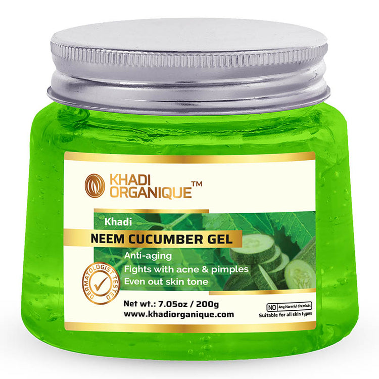 Khadi OrganiqueNeem cucumber gel Box of 200 GM