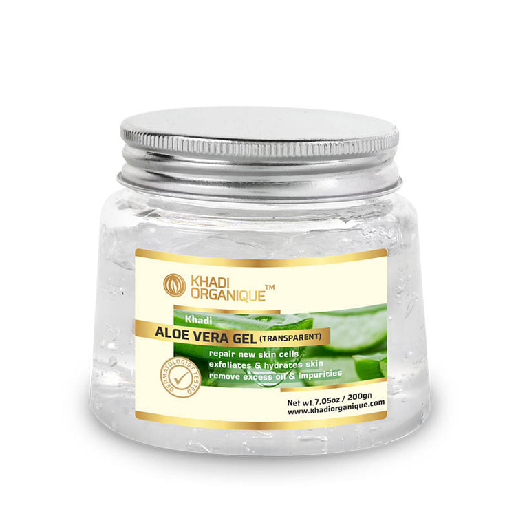 Khadi Organique Aloevera Gel Transparent Box of 200 GM