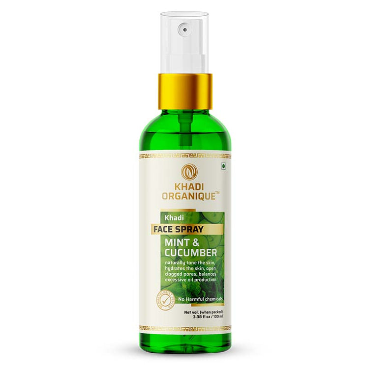 Khadi Organique Mint and Cucumber Face Spary Bottle of 100 ML