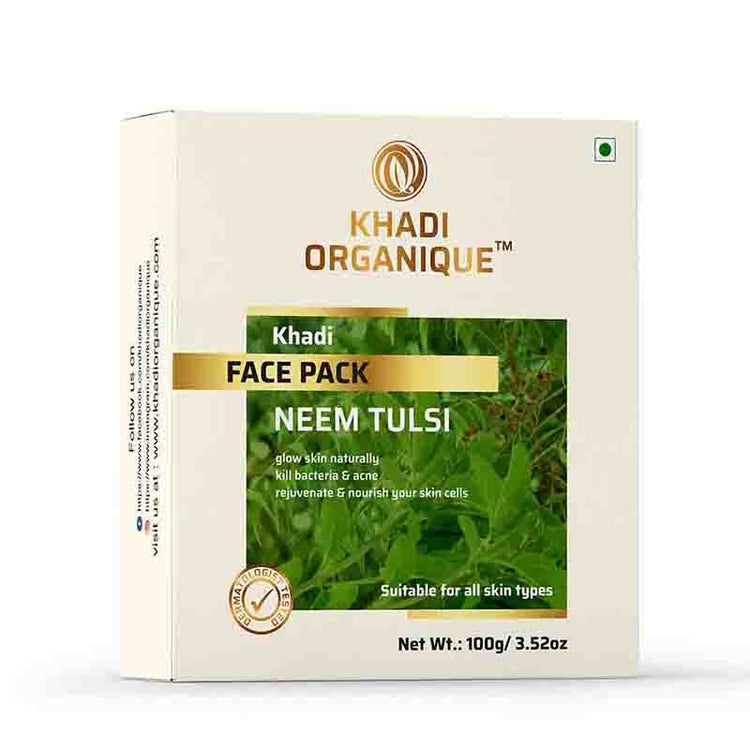 Khadi Organique Neem Tulsi Face Pack Box of 100 GM