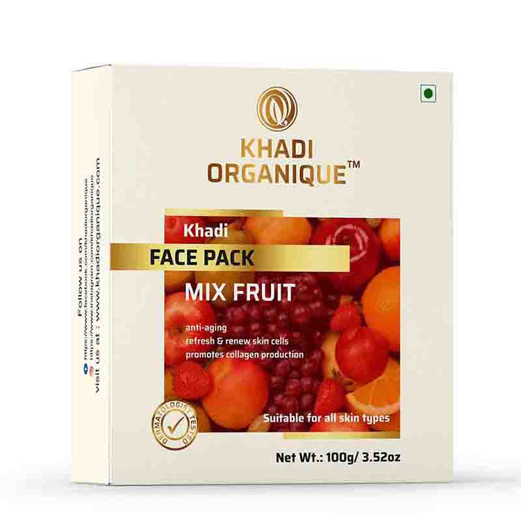 Khadi Organique Fruit Face Pack Box of 100 GM