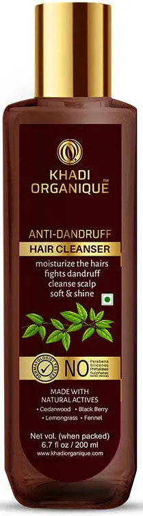 Khadi Organique Tea tree Hair Cleanser SLS  PARABEN FREE Bottle of 200 ML