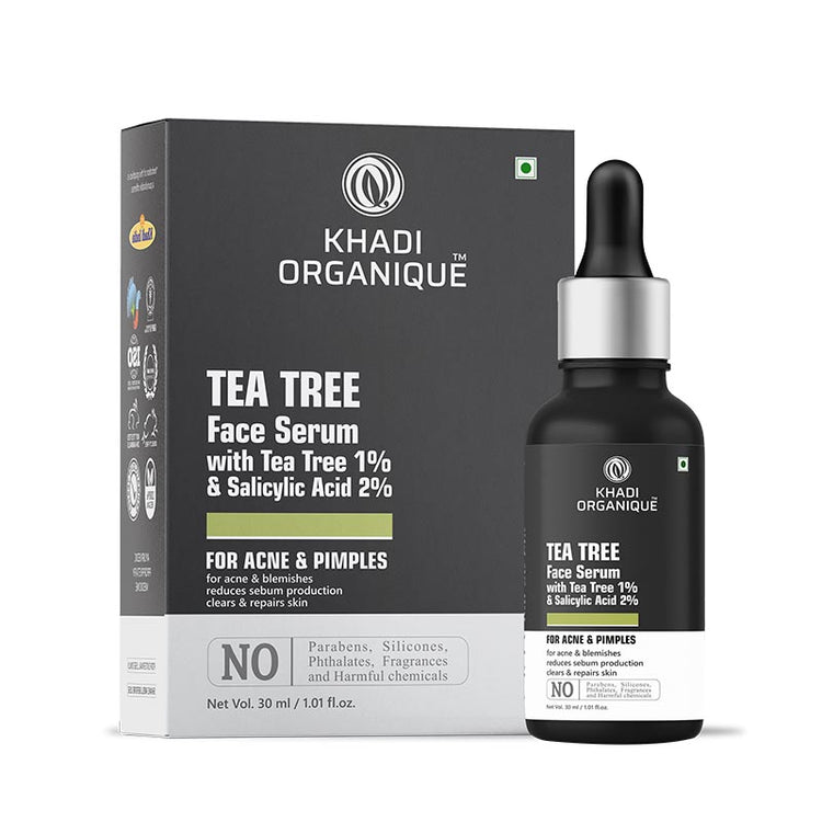 Khadi Organique Tea tree Face Serum Bottle of 30 ML