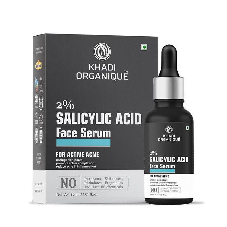 Khadi Organique Salicylic Acid 2 percent Face Serum Bottle of 30 ML