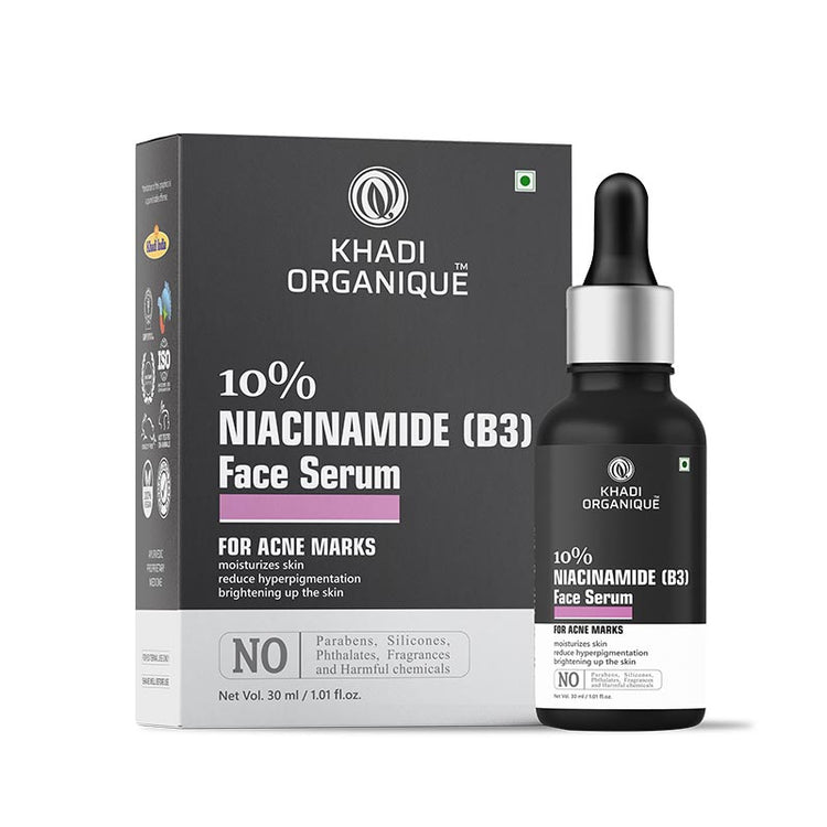 Khadi Organique Niacinamide 10 percent plus Zinc Face Serum Bottle of 30 ML