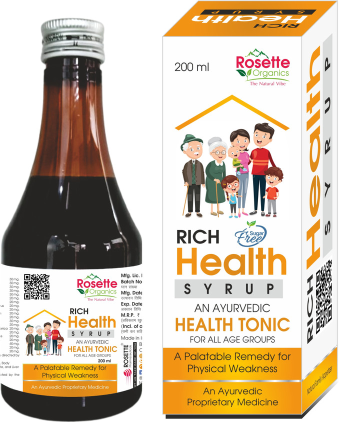Rosette Pharmaceutical Rich Health Tonic Bottle of 200 ML