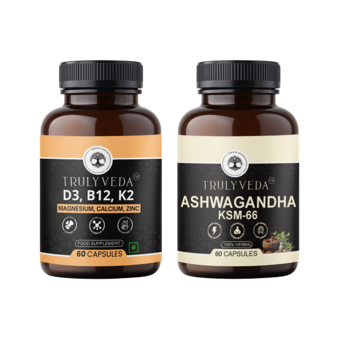 Truly Veda Everyday Energy and Immunity Combo Bottle of 120 QTY