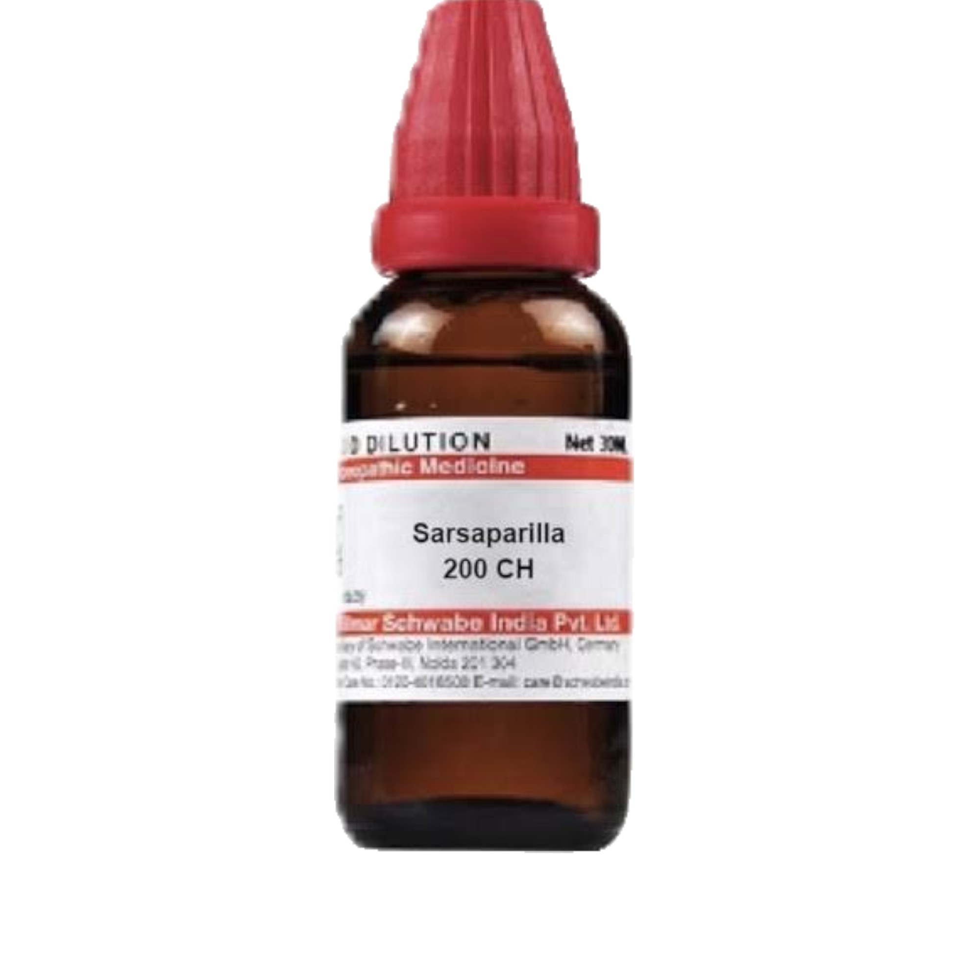 Dr Willmar Schwabe India Sarsaparilla Dilution 200 CH BOTTTLE of 30 ML