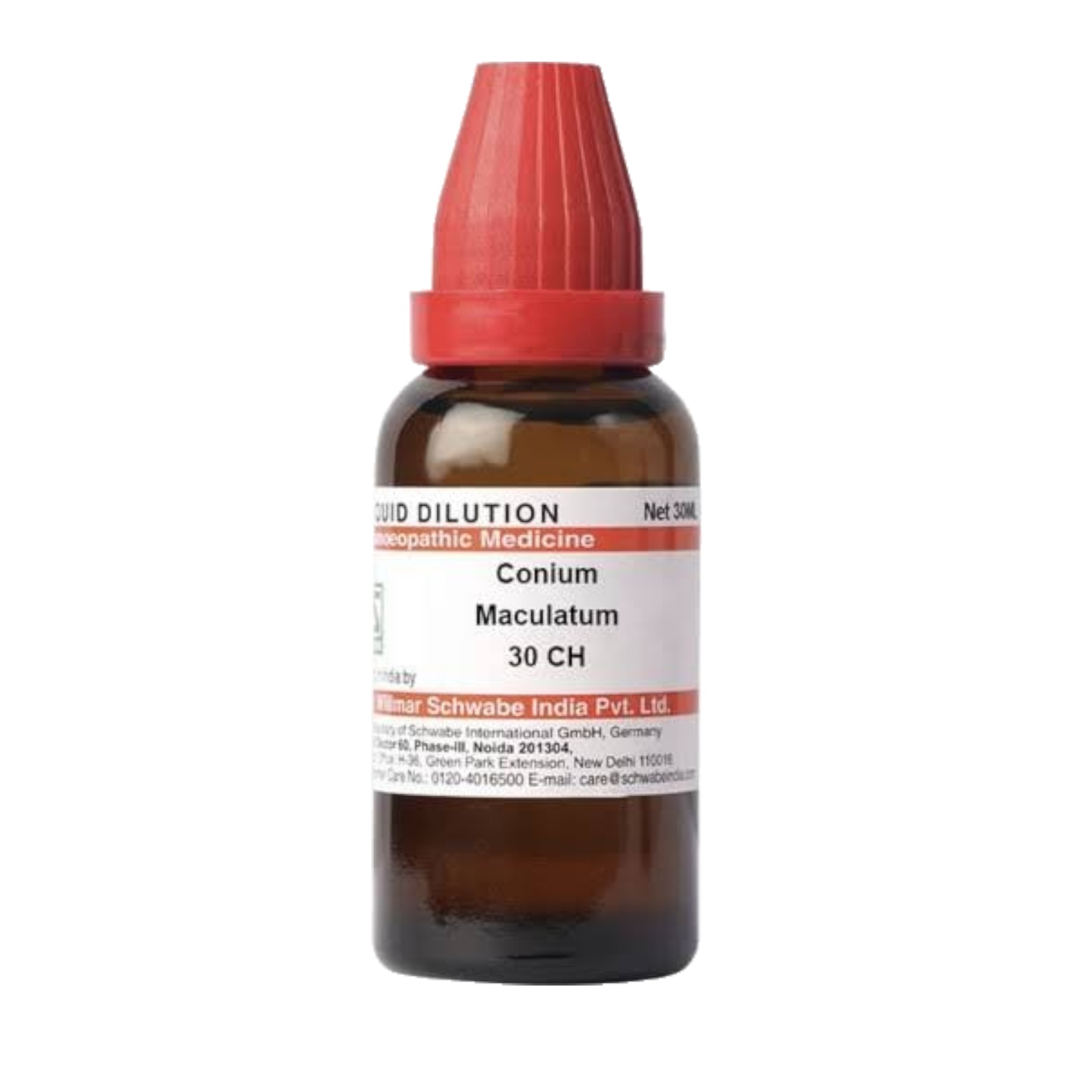 Dr Willmar Schwabe India Conium Maculatum Dilution 30 CH BOTTTLE of 30 ML