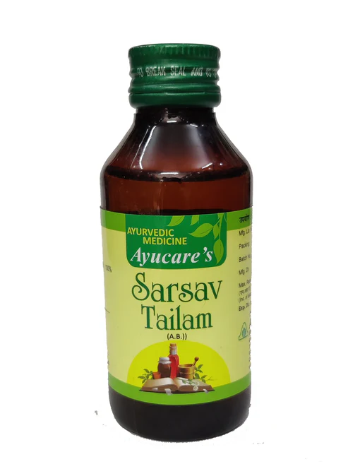 Ayucare SARSAV TAILAM 100 ML Bottle of 100 ML