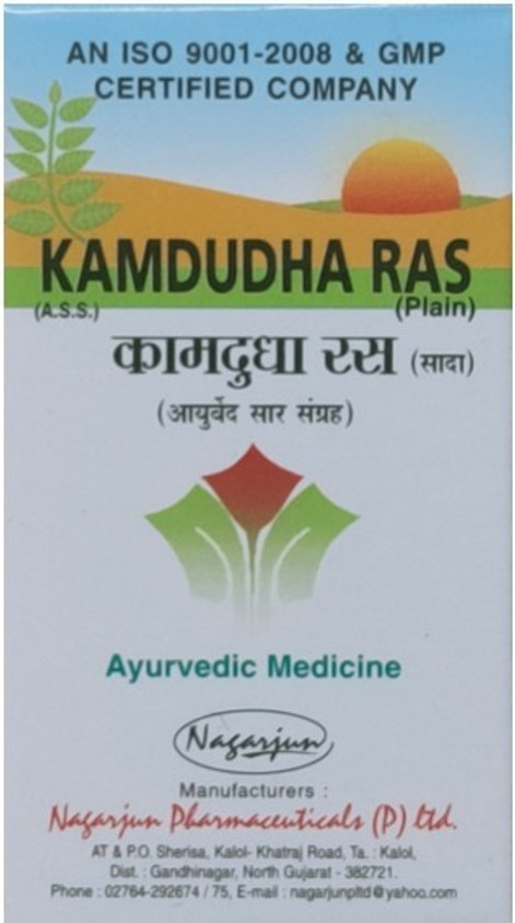 Nagarjuna Gujarat KAMDUDHA RAS 30 TAB Bottle of 30 QTY