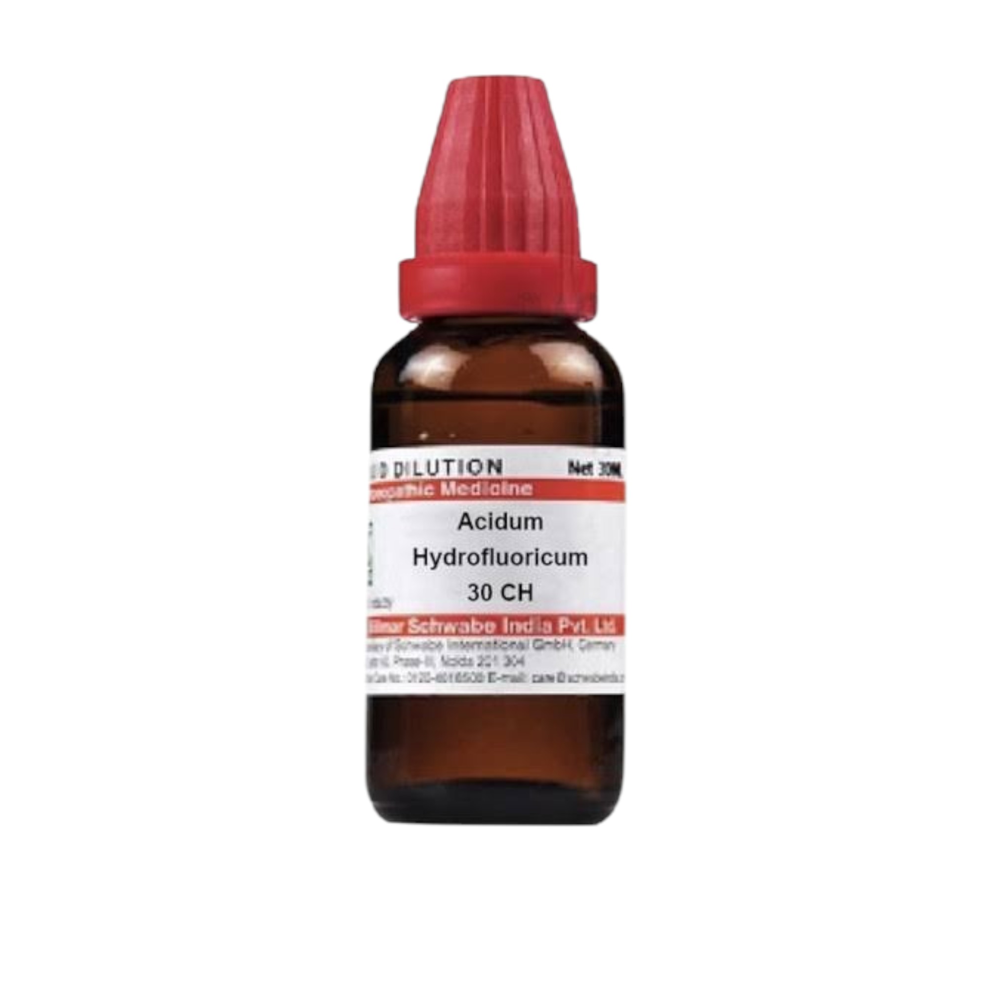 Dr Willmar Schwabe India Acidum Hydrofluoricum Dilution 30 CH BOTTTLE of 30 ML