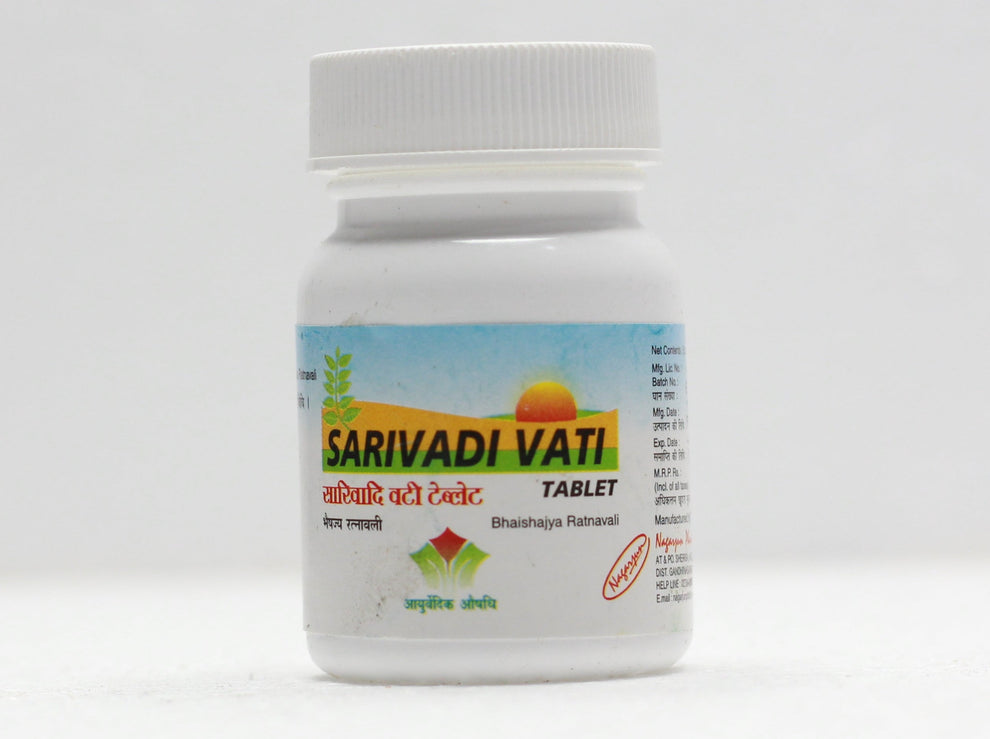 Nagarjuna Gujarat SARIVADI VATI 60TAB Bottle of 60 QTY