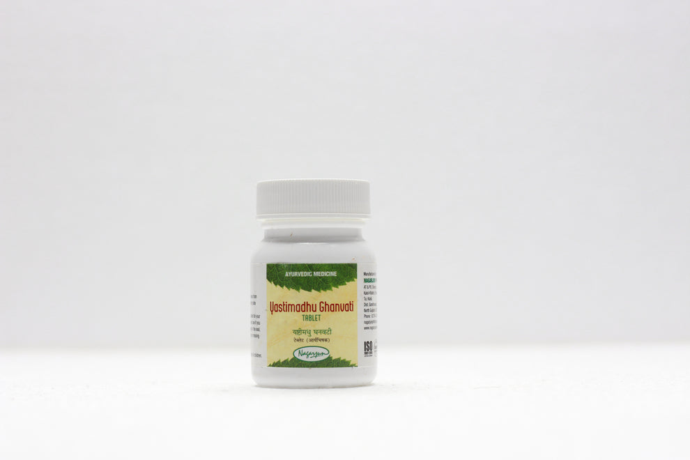 Nagarjuna Gujarat YASTIMADHU GHANVATI 60 TAB Bottle of 60 QTY