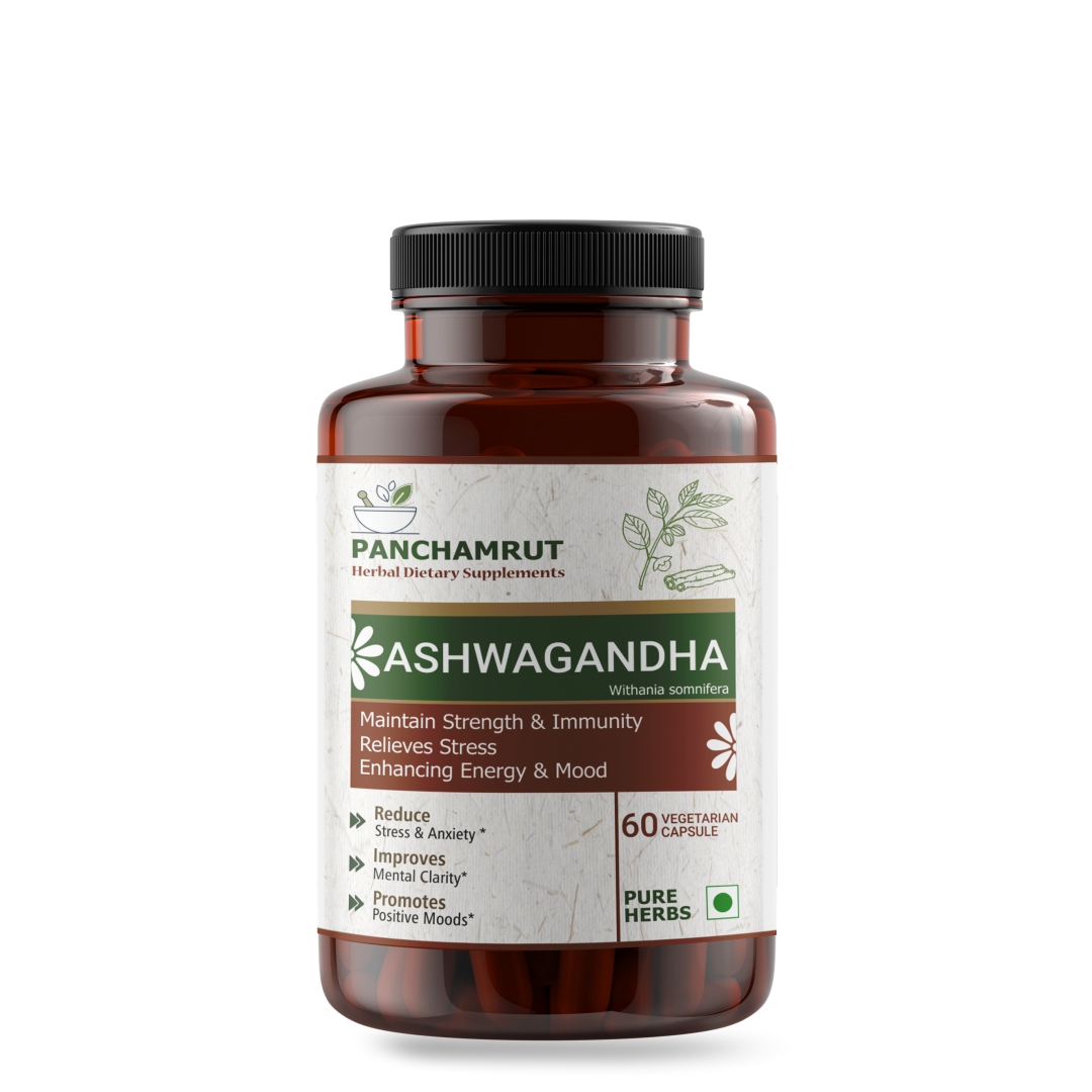 Panchamrut ASHWAGANDHA Jar of 60 Capsule