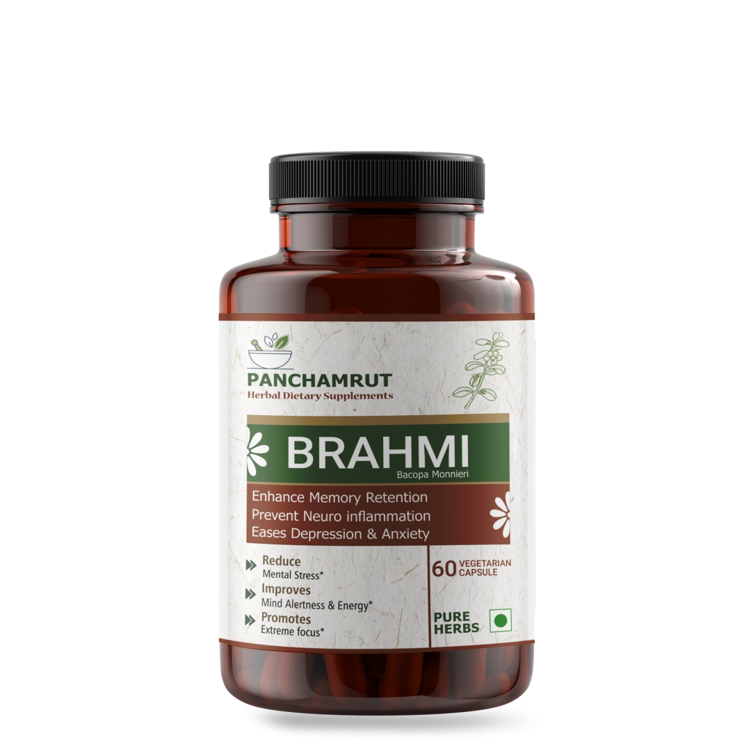 Panchamrut BRAHMI Jar of 60 Capsule