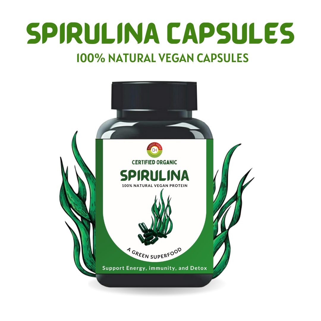 Cordy Herbal Spirulina Capsule Bottle of 60 QTY