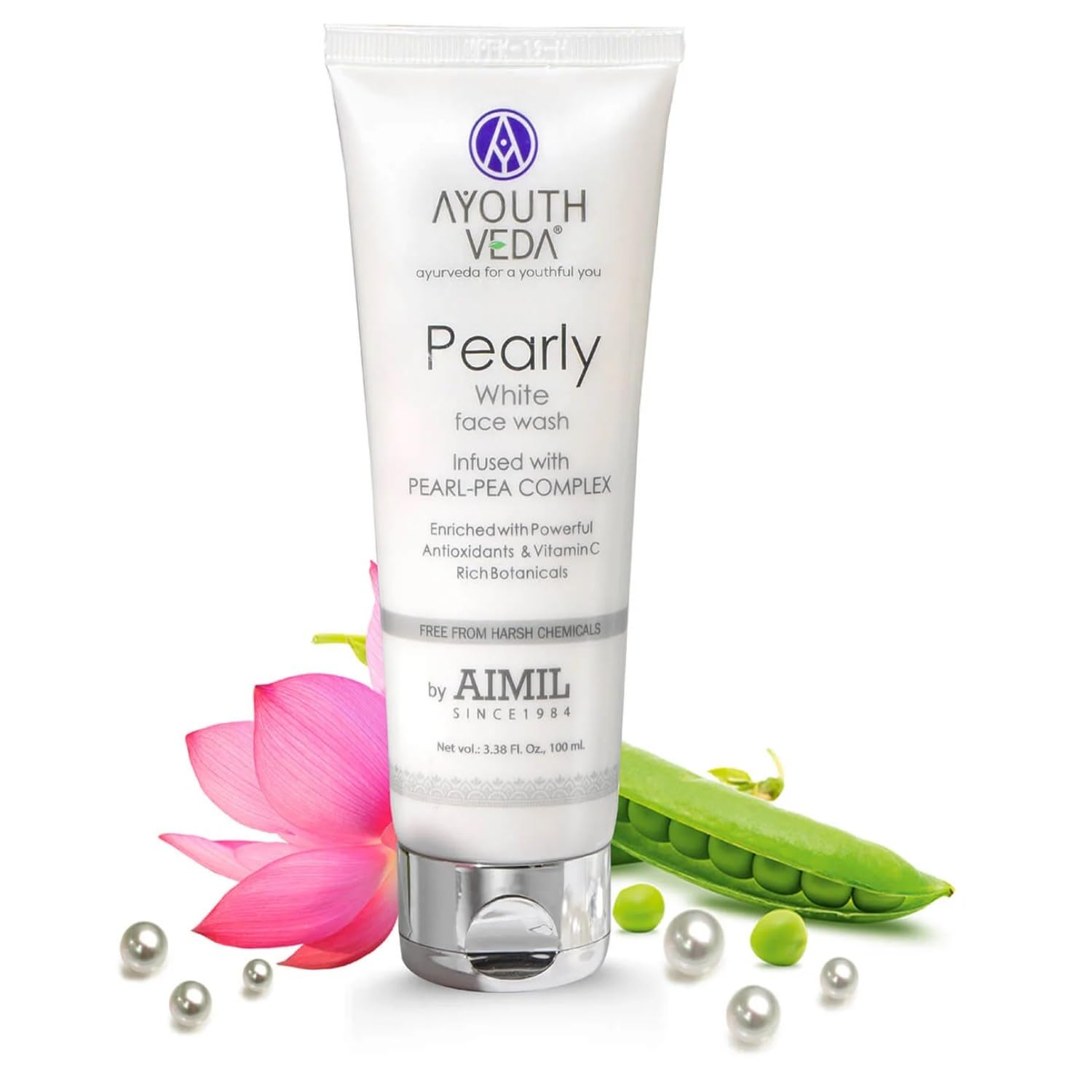 Ayouthveda Pearly White Face Wash 100 ml Tube of 100 ML