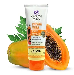 Ayouthveda Papaya Vera Face Wash 100 ml Tube of 100 ML