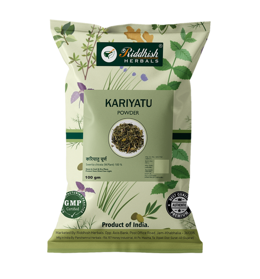 Riddhish Herbals Kariyatu Powder Packet of 100 GM