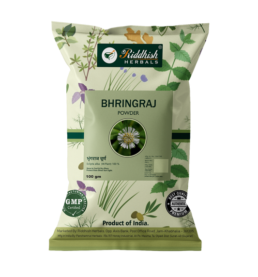 Riddhish Herbals Bhringraj Powder 100g Packet of 100 GM