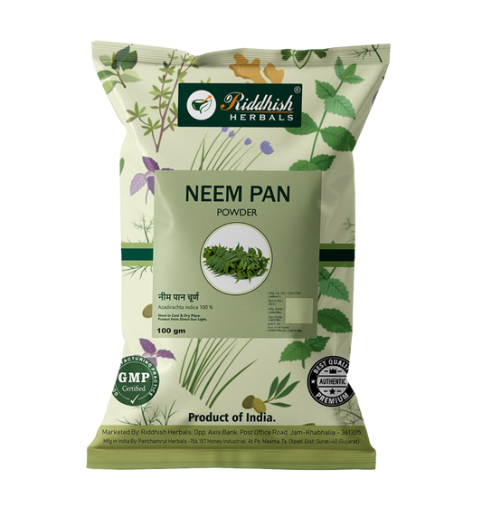 Riddhish Herbals Neem Pan Powder 100g Packet of 100 GM