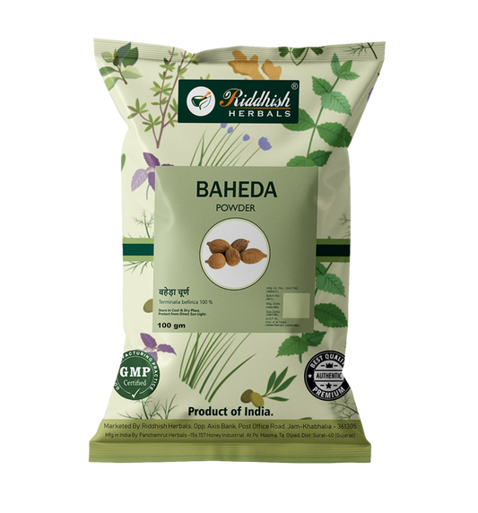Riddhish Herbals Baheda Powder 100g Packet of 100 GM