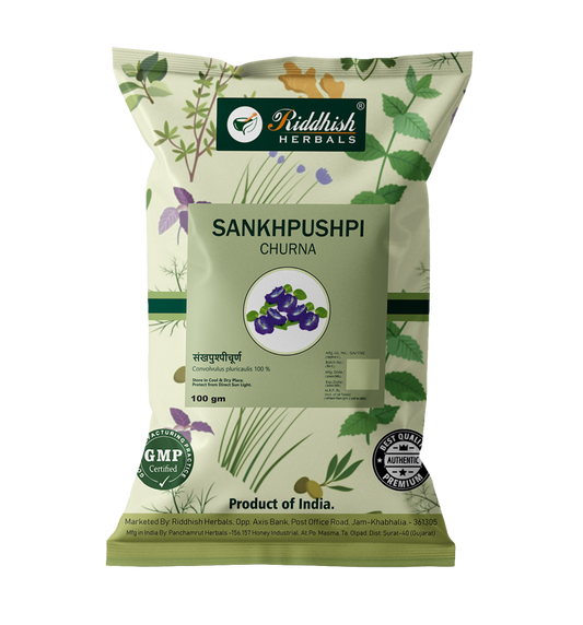 Riddhish Herbals Sankhpushpi Powder Packet of 100 GM
